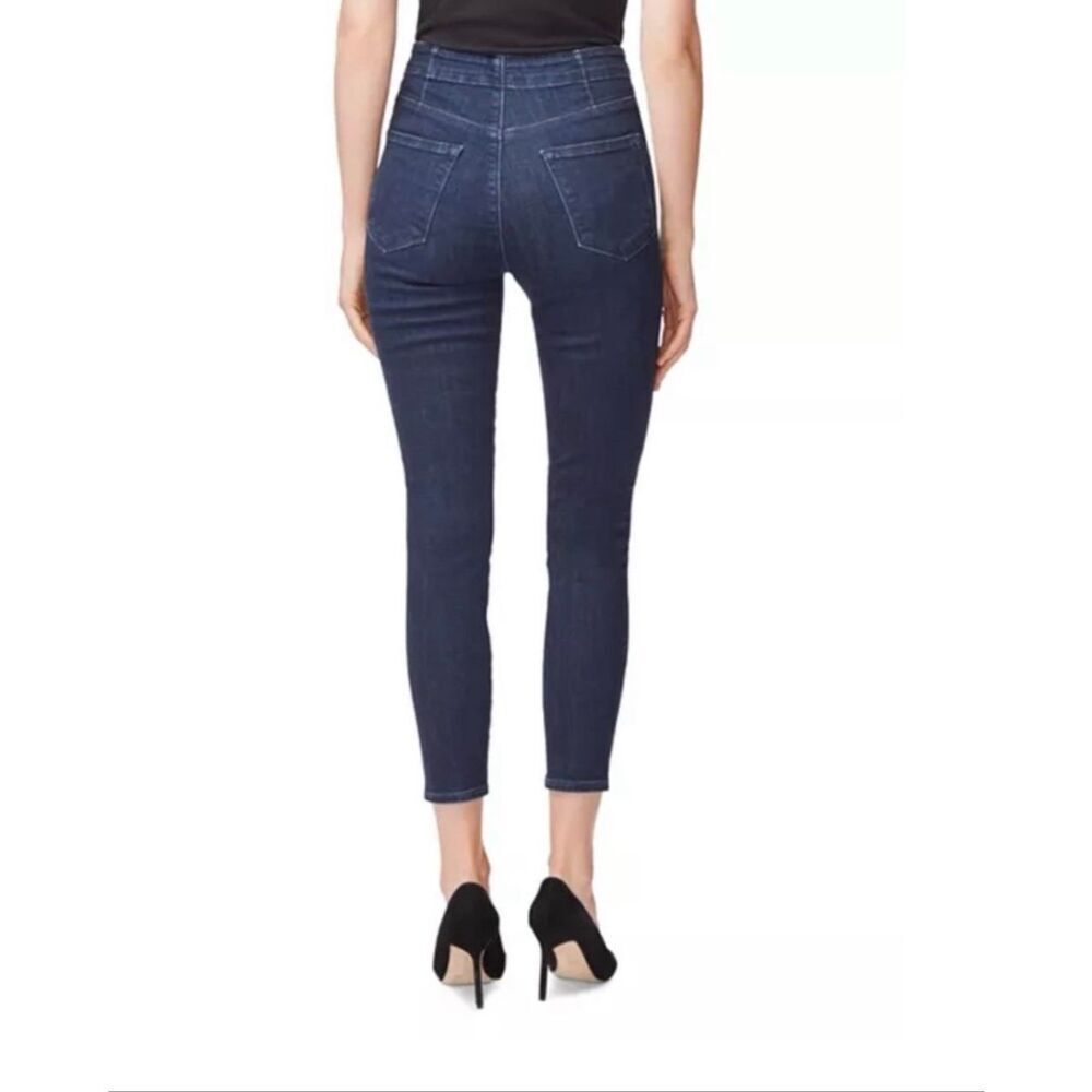 J Brand Natasha Sky High Crop Reality Dark Wash Size 29 View 2